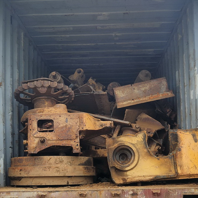 HMS 1&2 heavy melting steel scrap prepared for transport